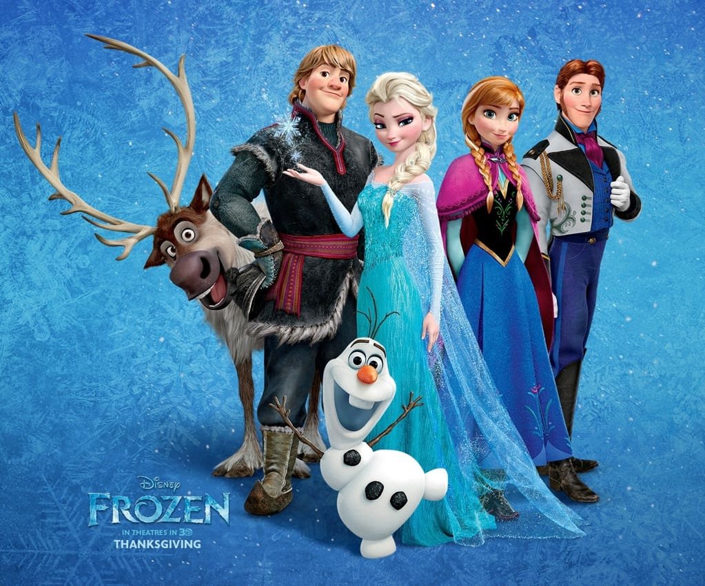 frozen cartoon characters